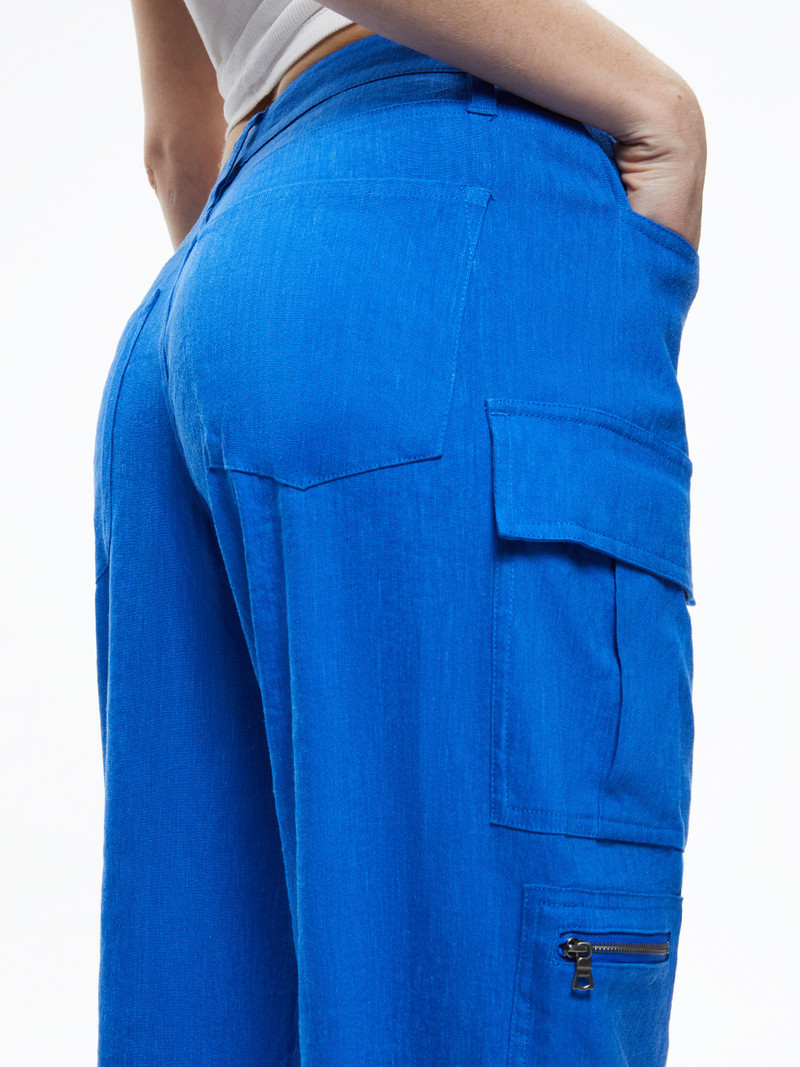 CAY BAGGY CARGO LINEN PANT 5