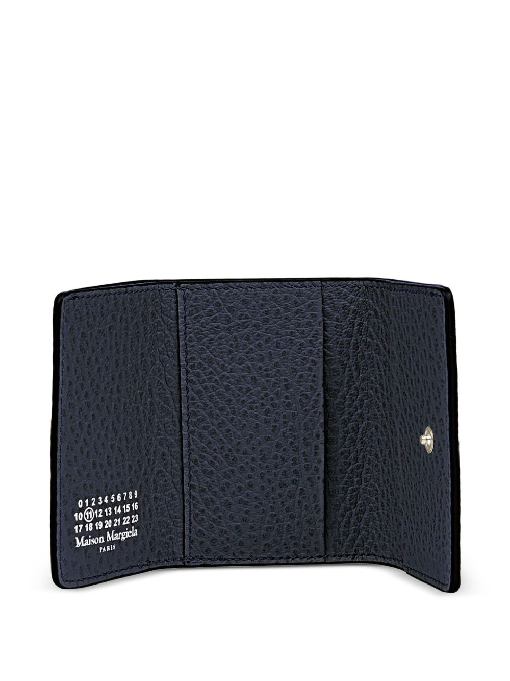embossed leather snap wallet - 4