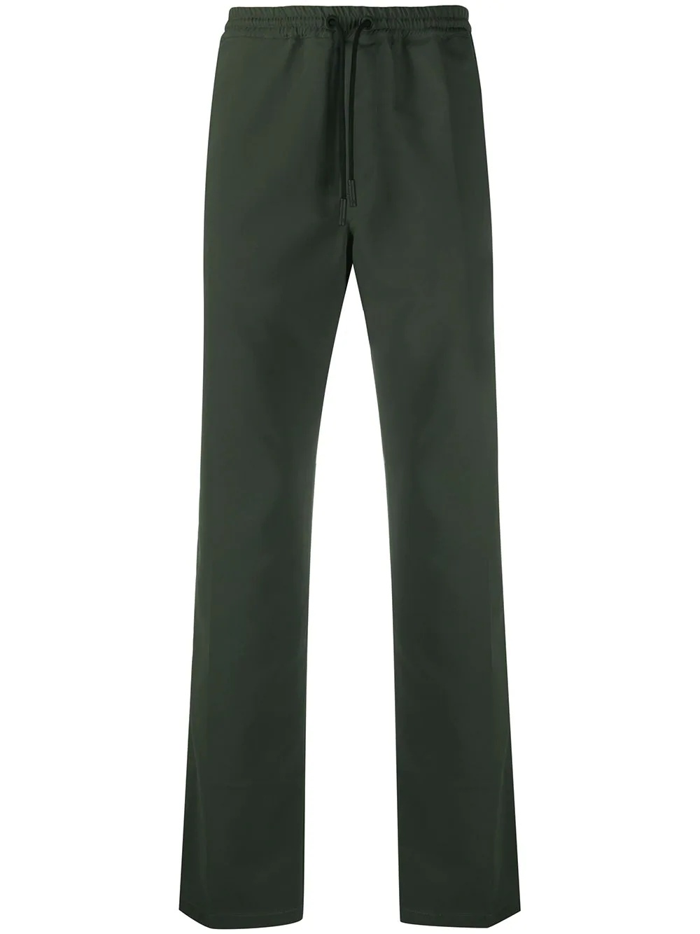 drawstring straight-leg trousers - 1