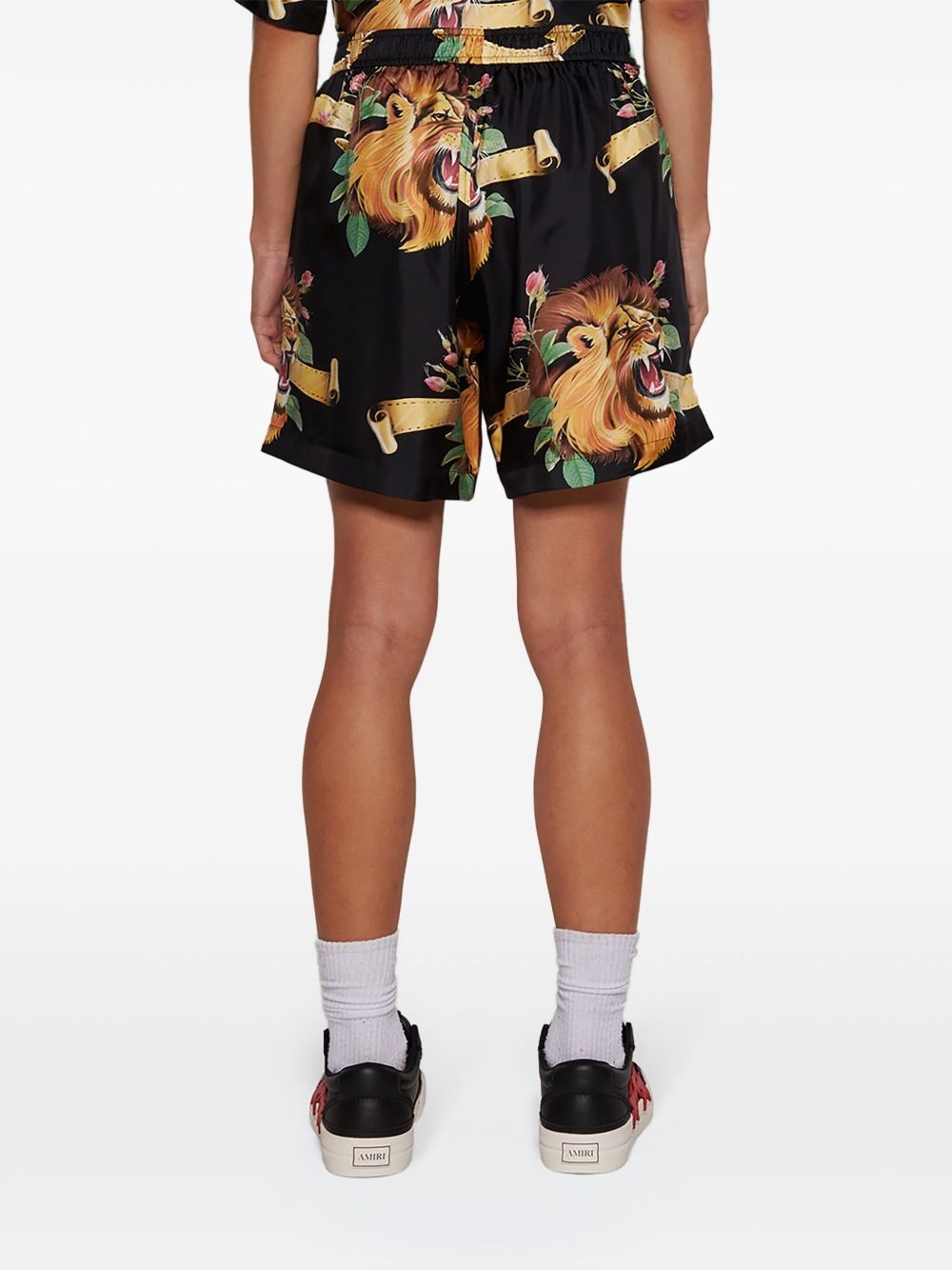graphic-print shorts - 5