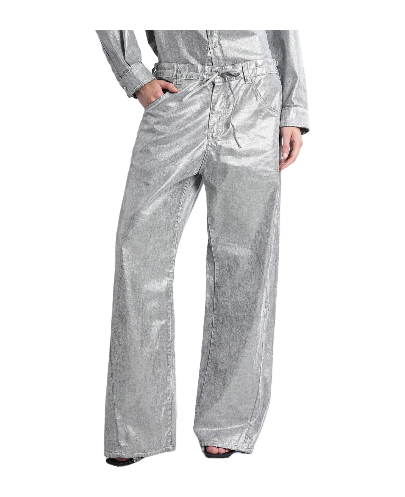Iris Jeans In Grey Denim - 1
