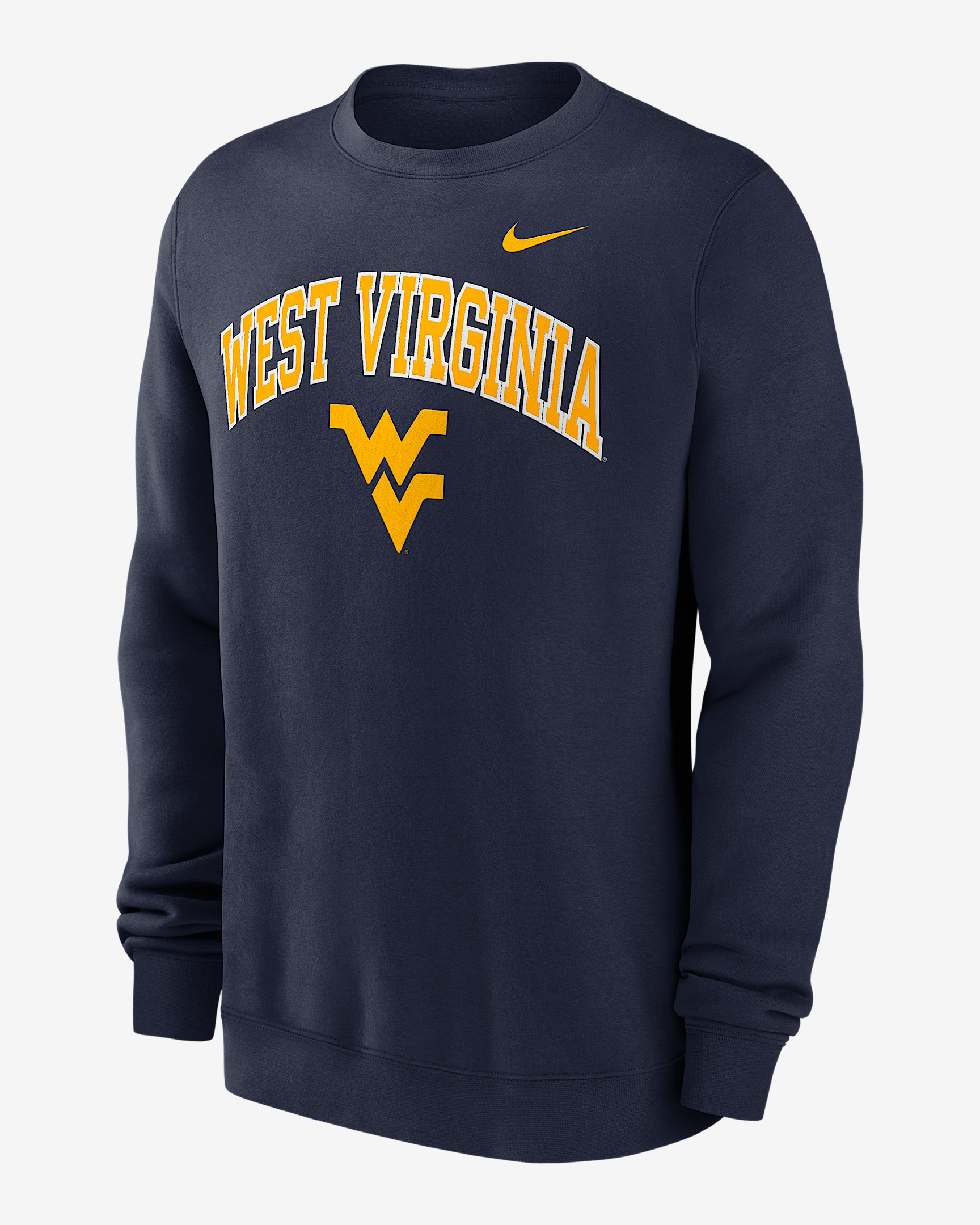 West Virginia Arch Men's Nike College Pullover Crew - 1