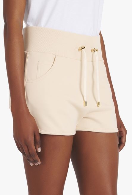 Exclusive - Beige cotton shorts - 6