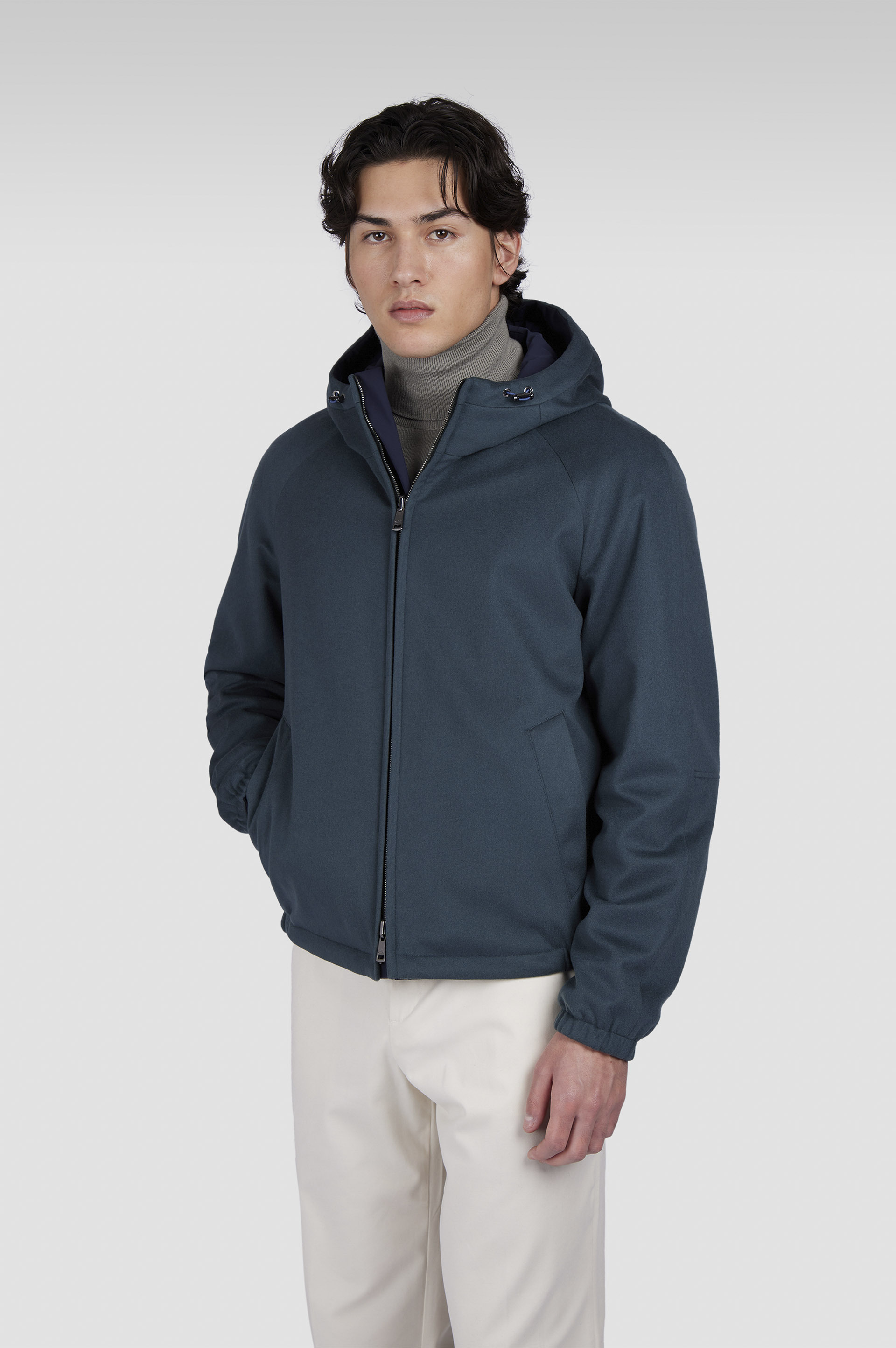 REVERSIBLE JACKET IN CASHMERE AND TYPHOON® - 9