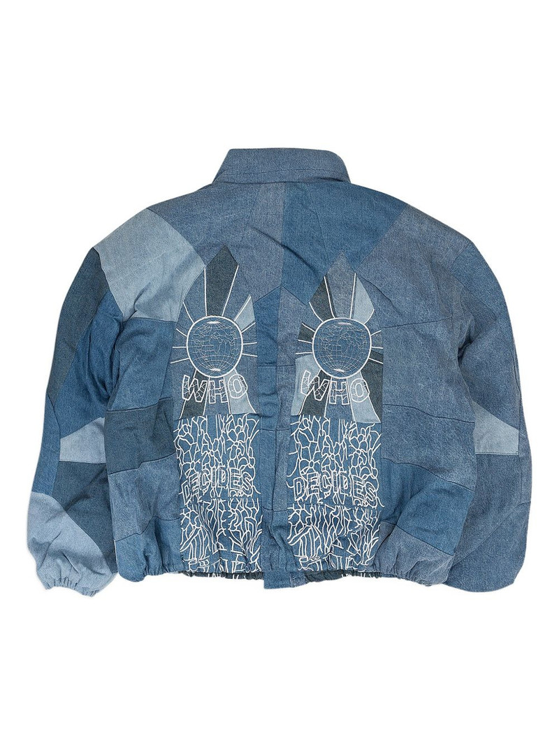 WHO DECIDES WAR embroidered bomber jacket outlook