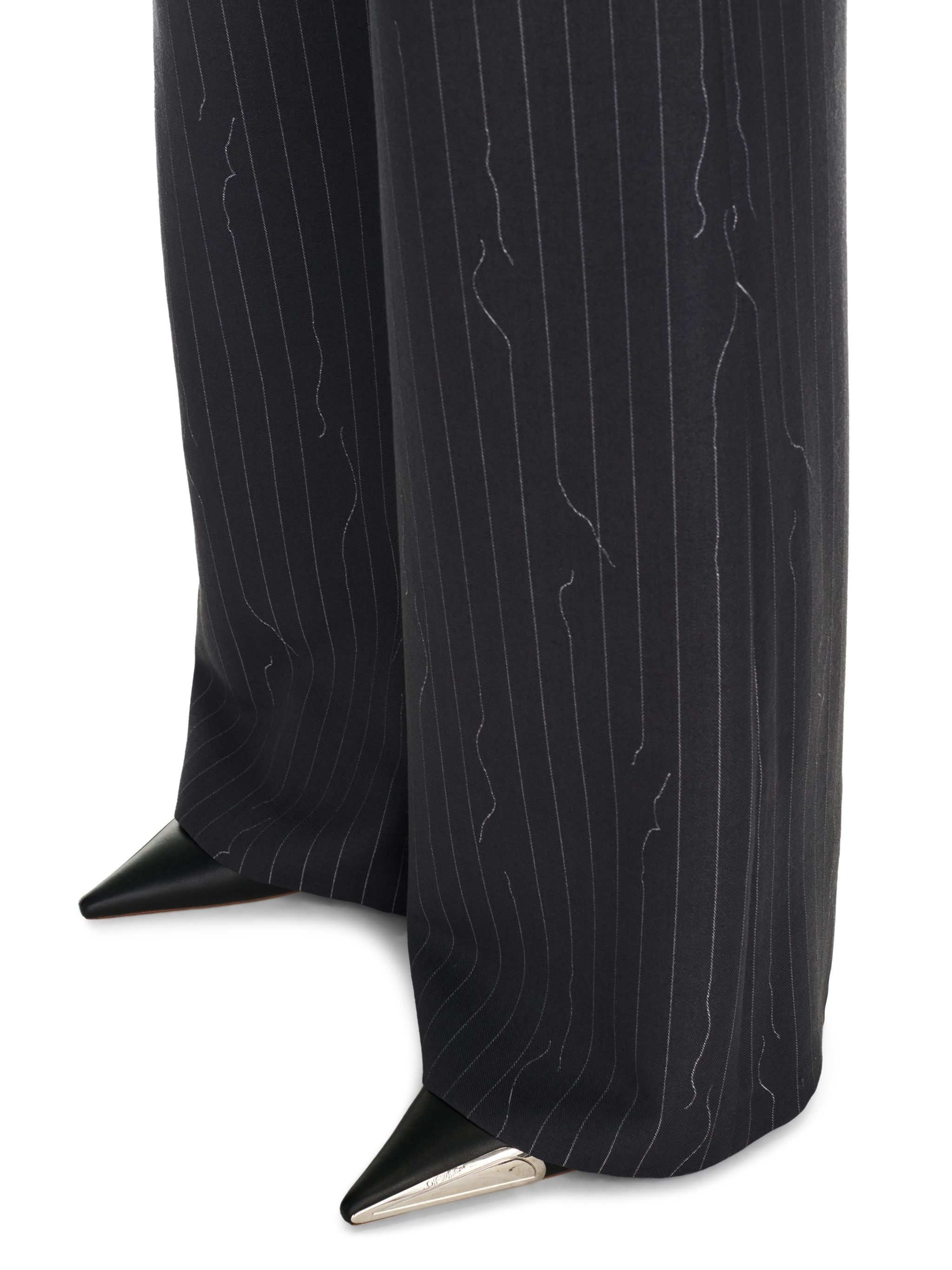 Pinstripe Wide Pant - 5