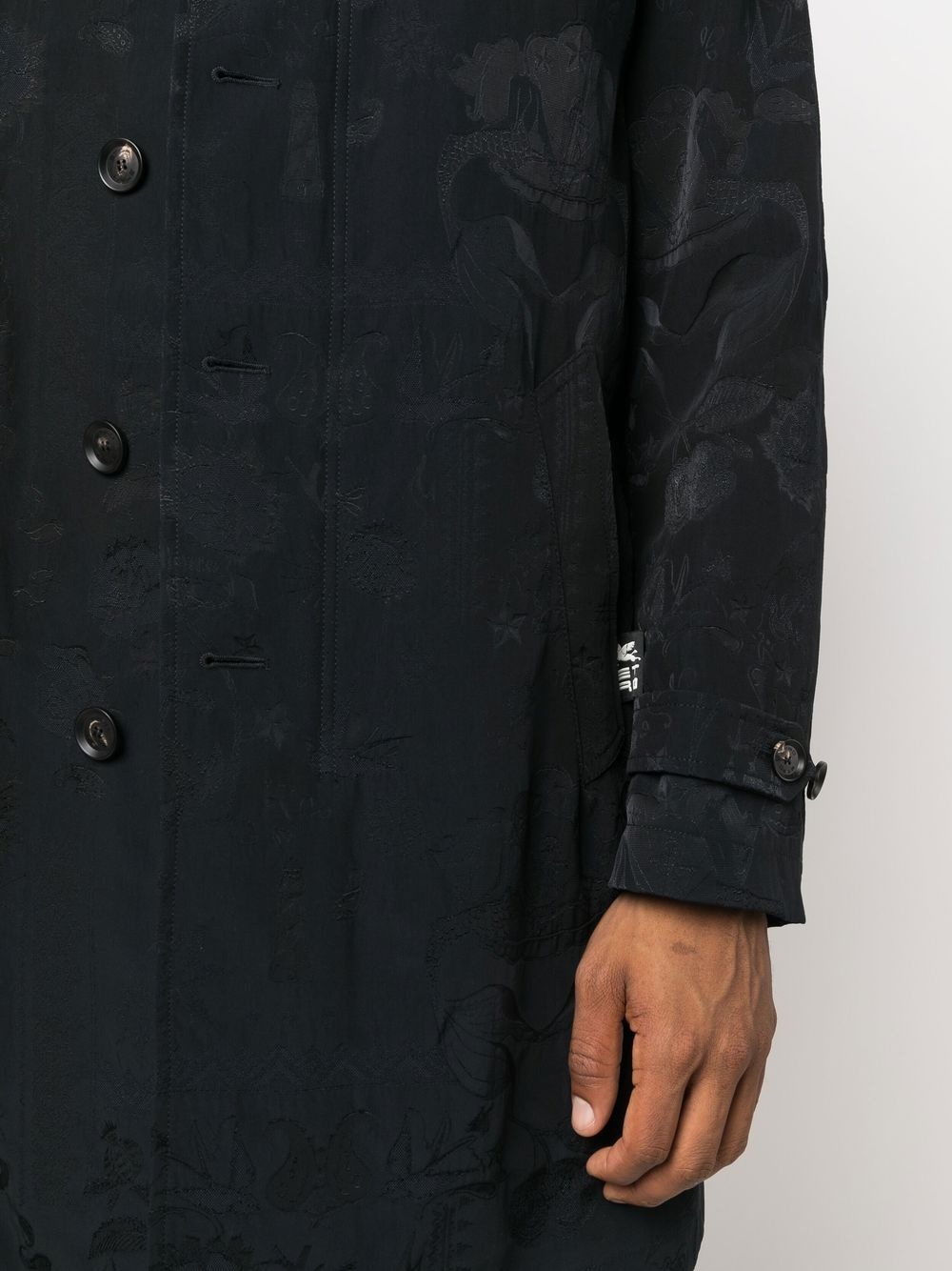 single-breasted trench coat - 5