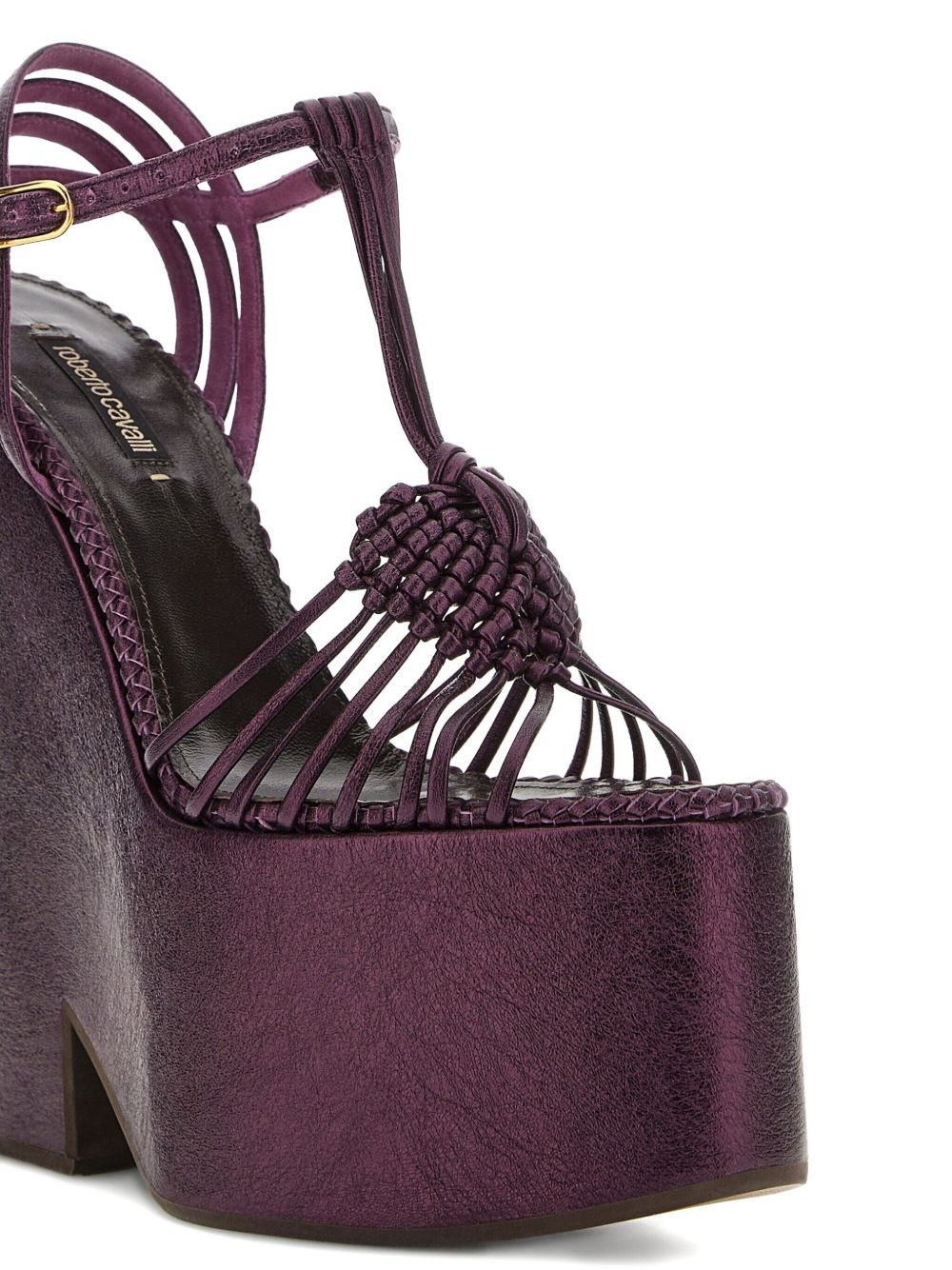 knotted platform sandals - 5
