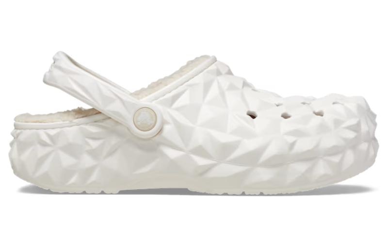 Crocs Classic Lined Geometric Clogs 'White' 210069-100 - 2