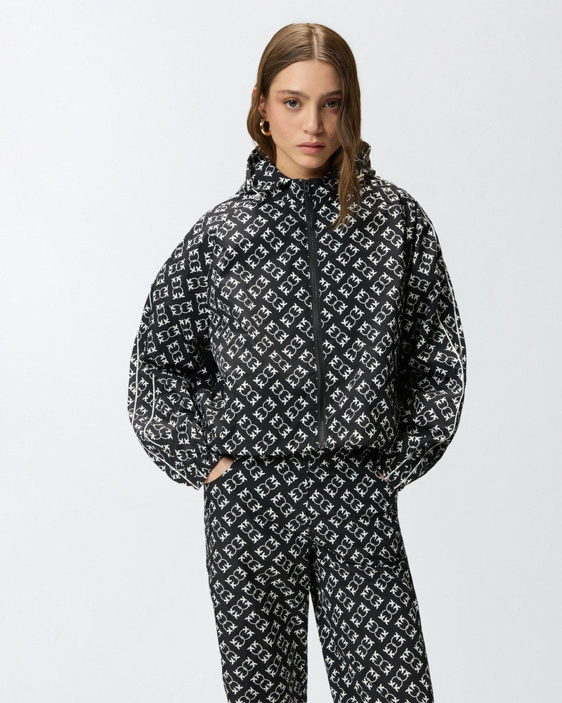 SPORTY JACKET WITH ALL-OVER LOVE BIRDS LOGO 3