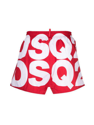 DSQUARED2 DSQ2 logo-print swim shorts outlook