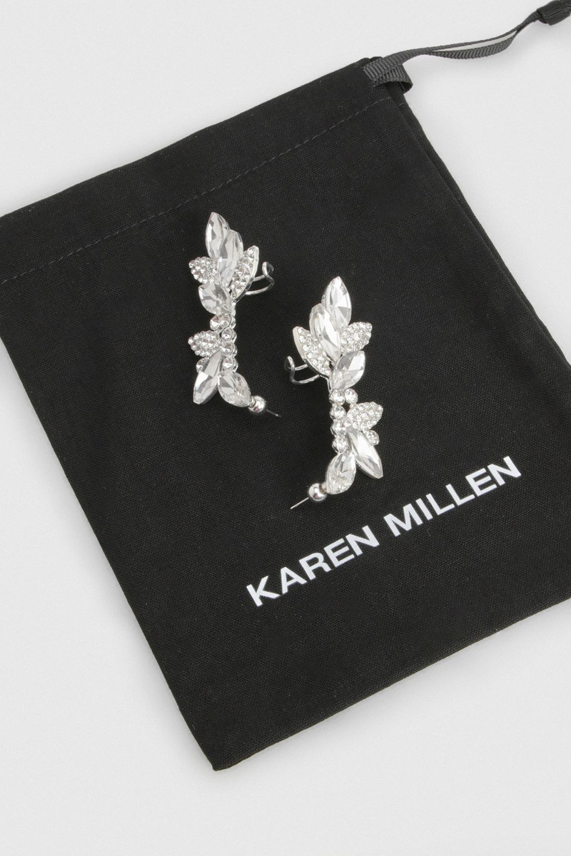 KAREN MILLEN Diamante Silver Earcuff outlook