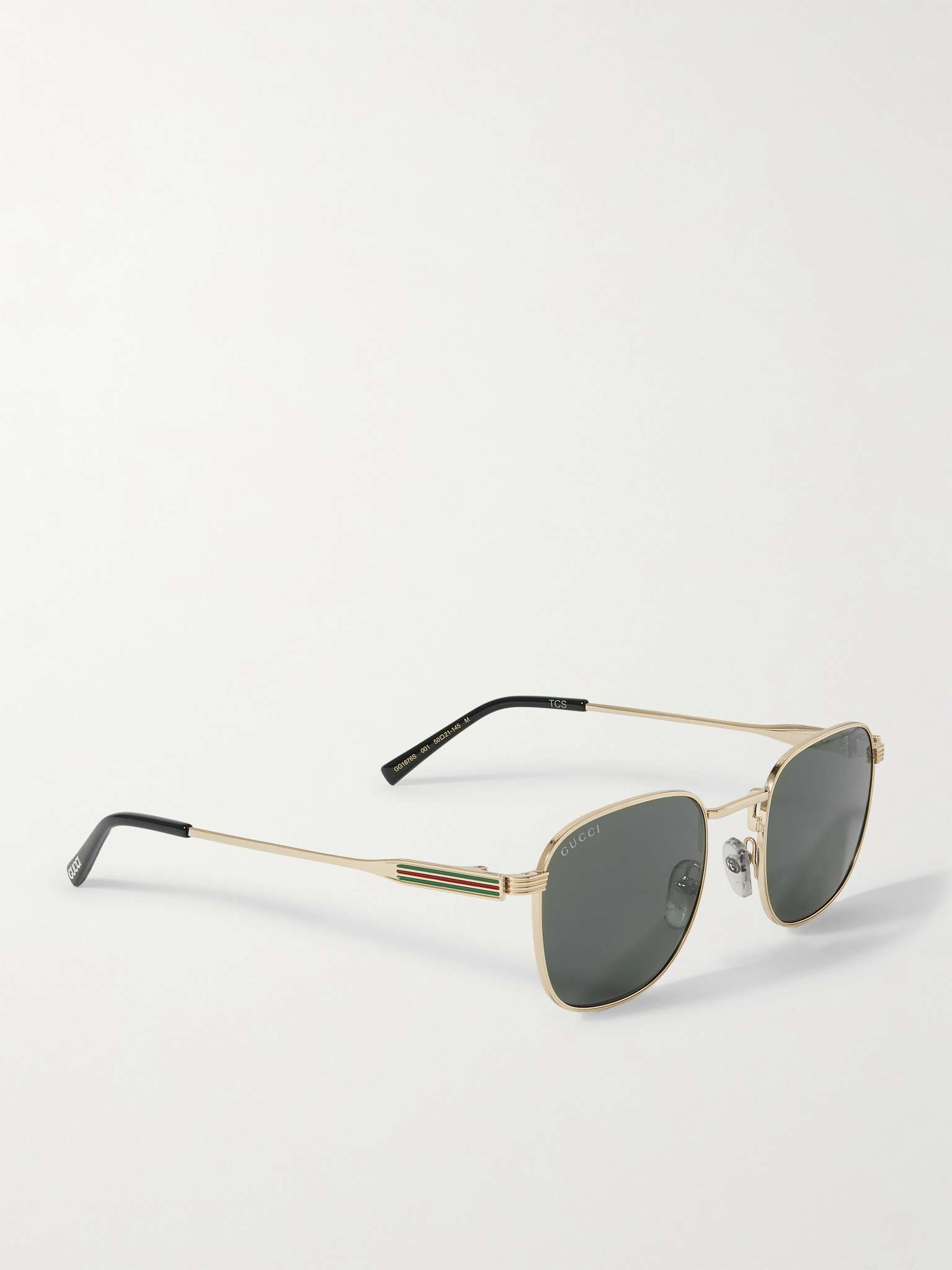 Round-Frame Gold-Tone Sunglasses - 3