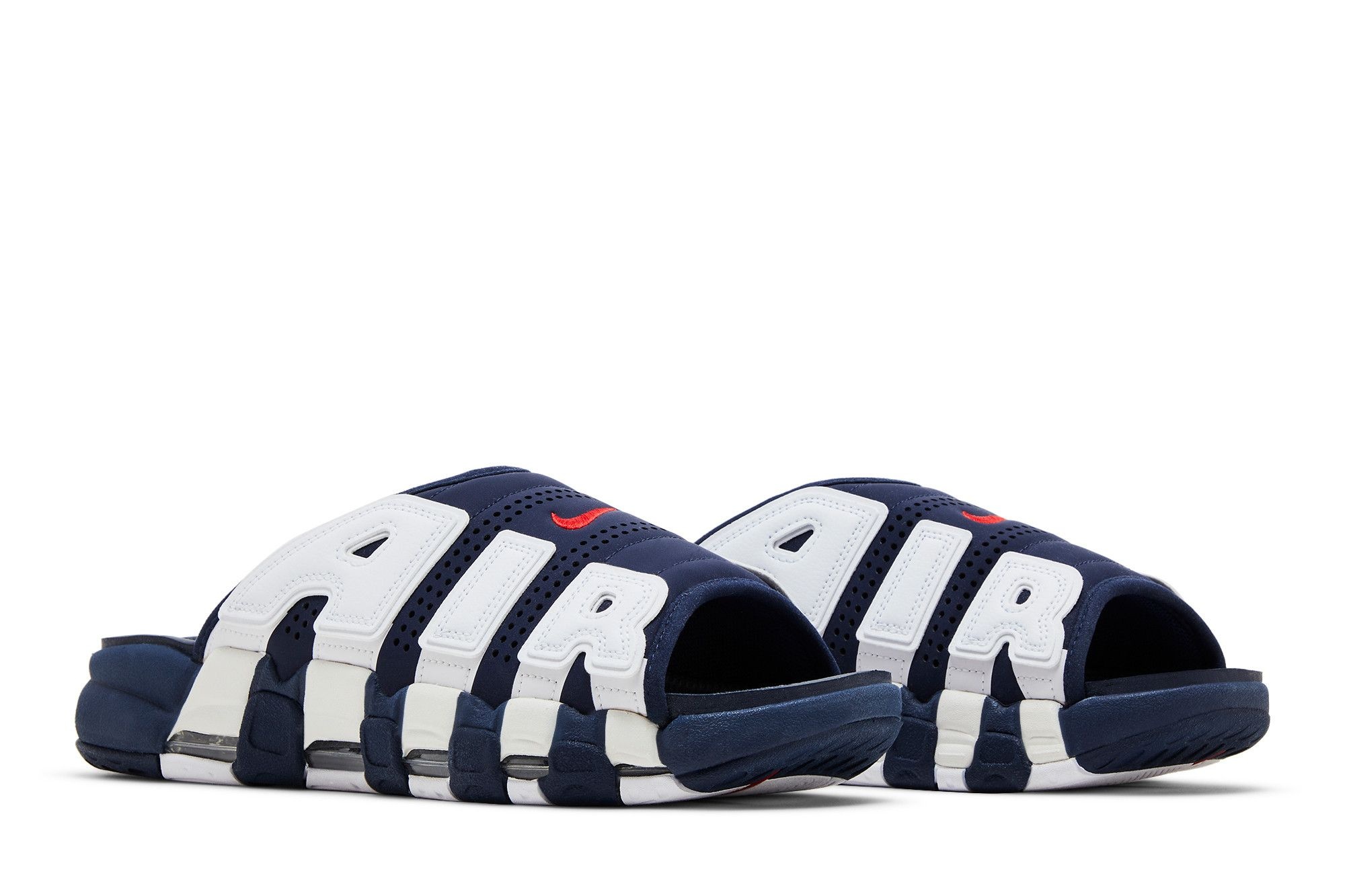 Nike Air More Uptempo Slide 'Olympic' | goat | REVERSIBLE
