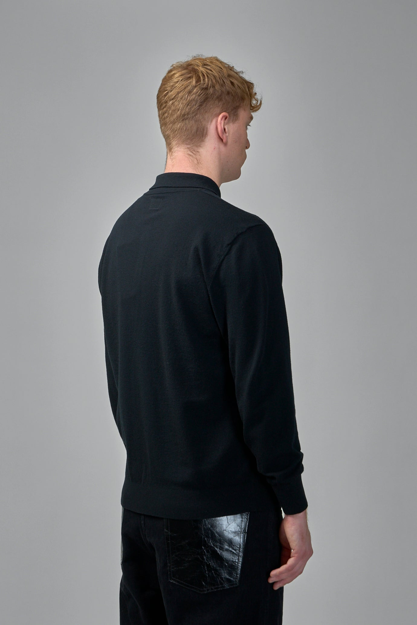 Extrafine Merino Wool Polo Sweater - 4