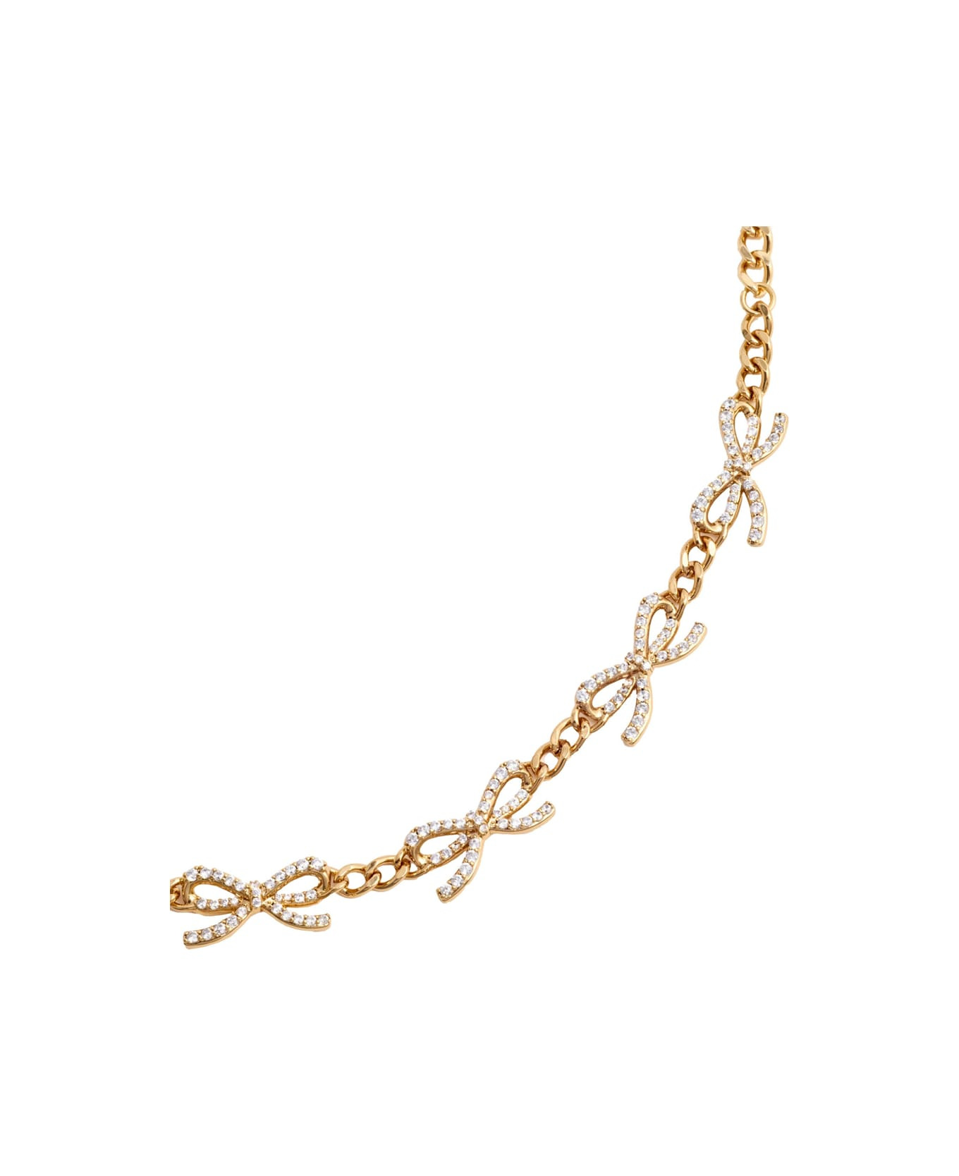 Gold Crystal Bow Bracelet - 2