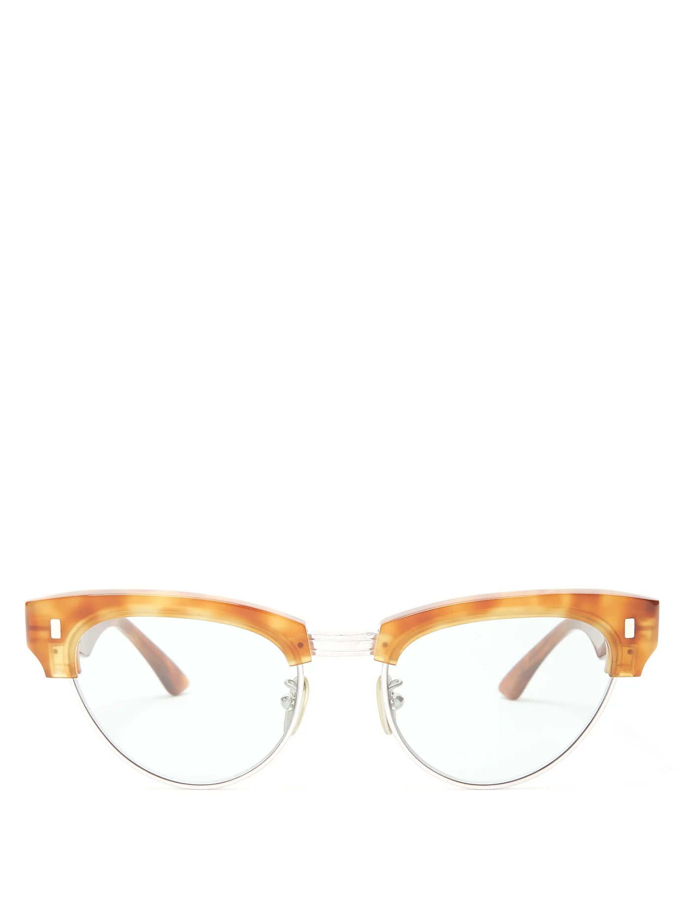 Cat-eye tortoiseshell-acetate sunglasses - 1