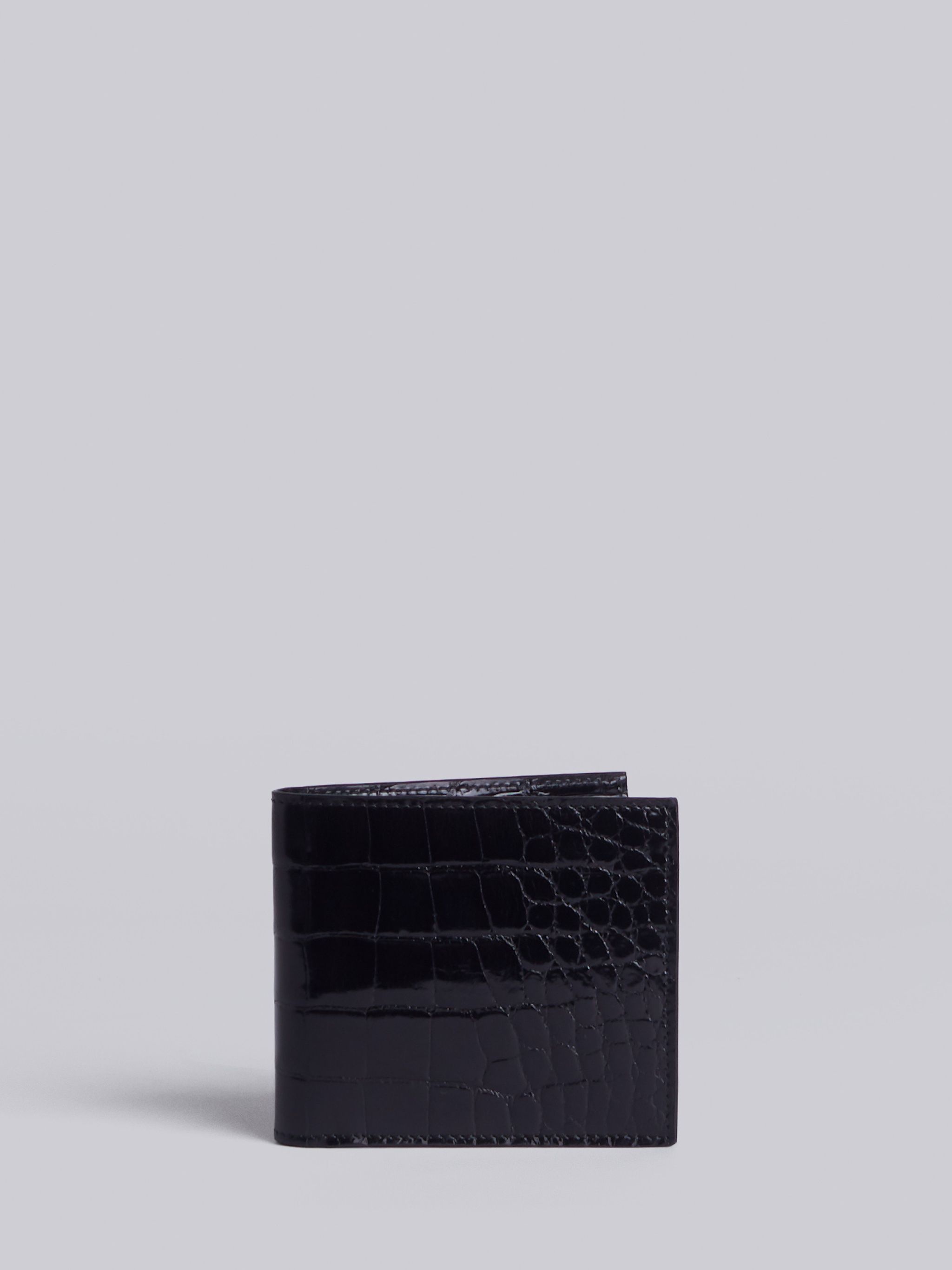 Billfold Wallet In Black Alligator - 1