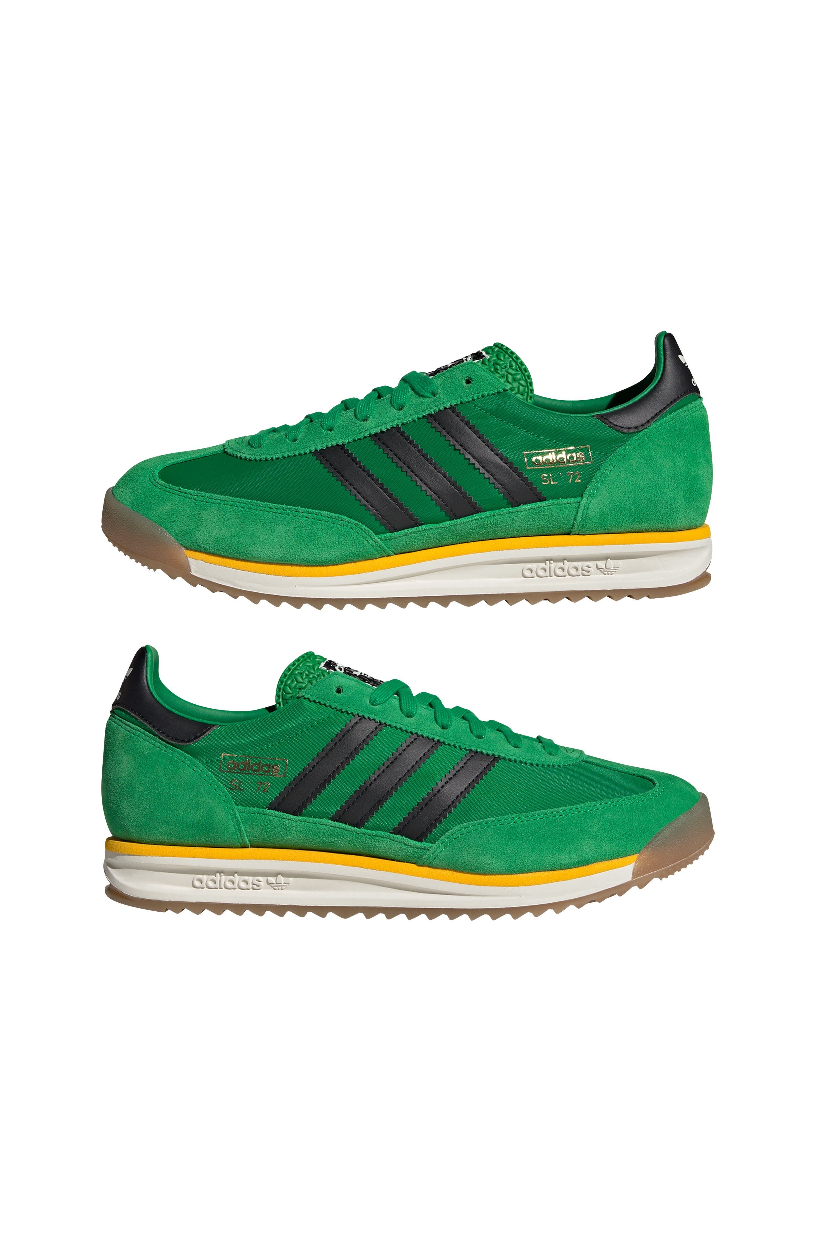 adidas Gender Inclusive SL 72 RS Sneaker in Green/Off White/Crew Yellow at Nordstrom - 8
