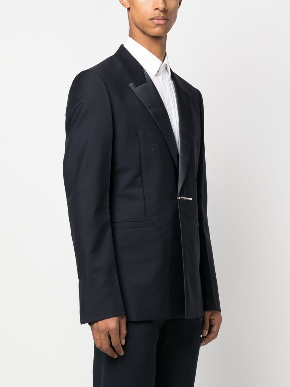 single-breasted tailored suit jacket - 3