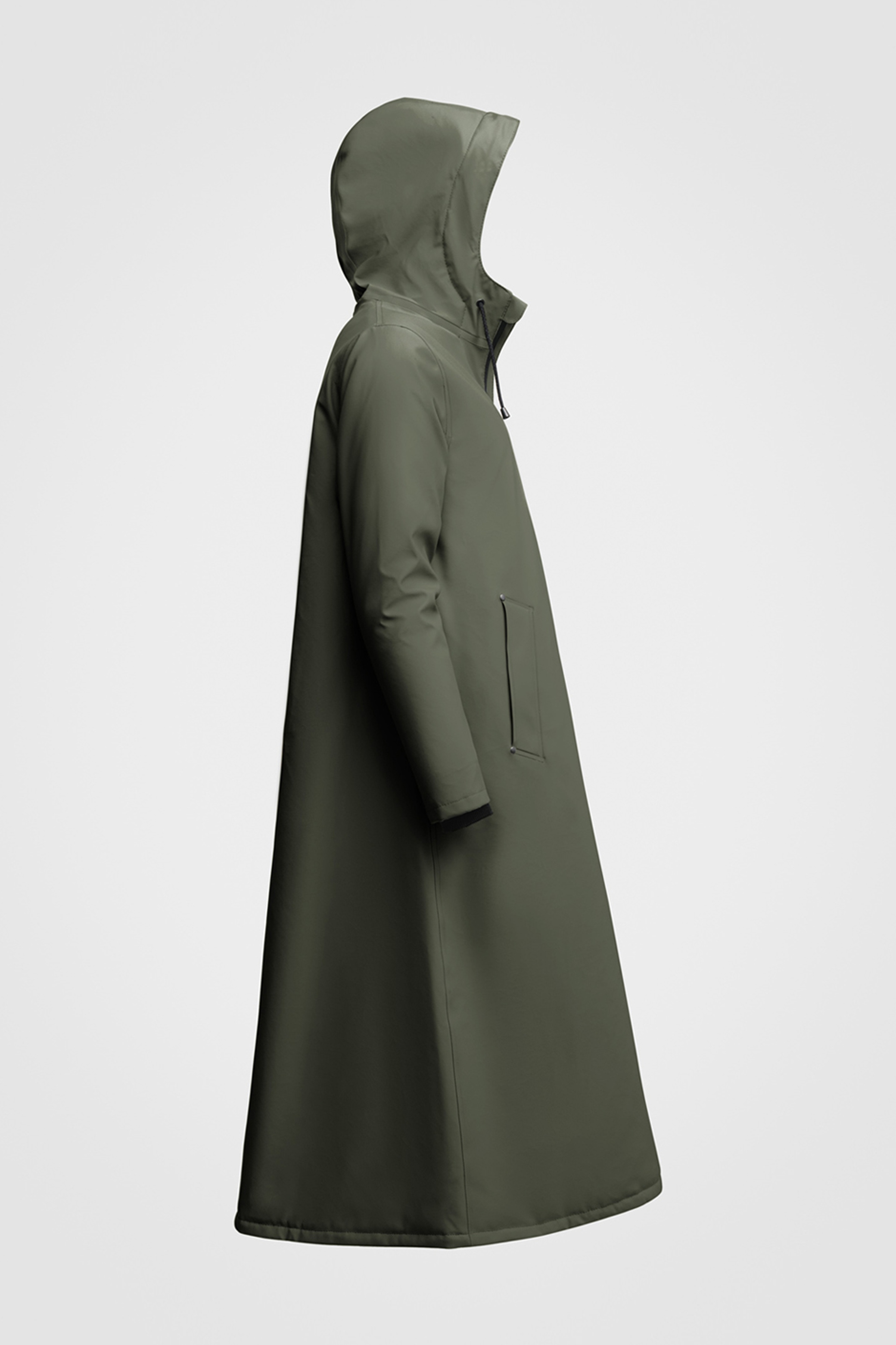 Mosebacke Long Winter Raincoat Green - 3