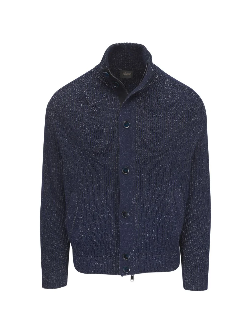 ribbed-knit cardigan - 1