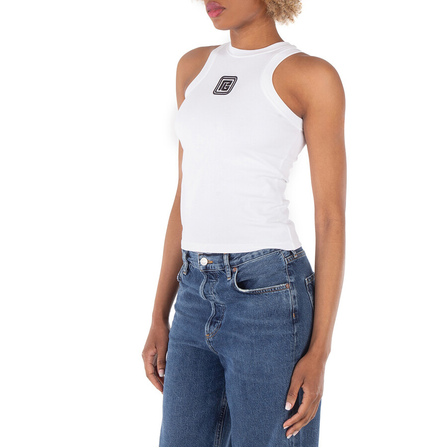 Balmain Crew Neck Straight Hem Tank Top - 2