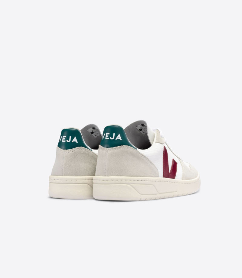 VEJA V-10 B-MESH WHITE MARSALA BRITTANY outlook