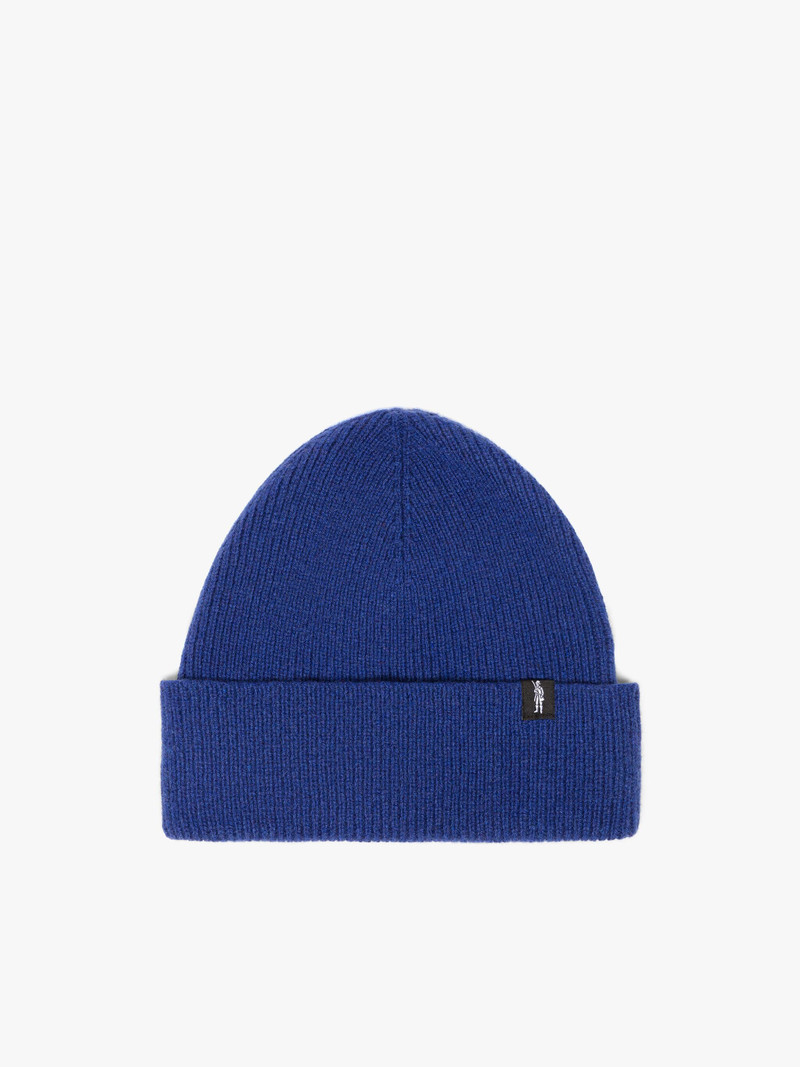 BLUE ECO CASHMERE BEANIE 1