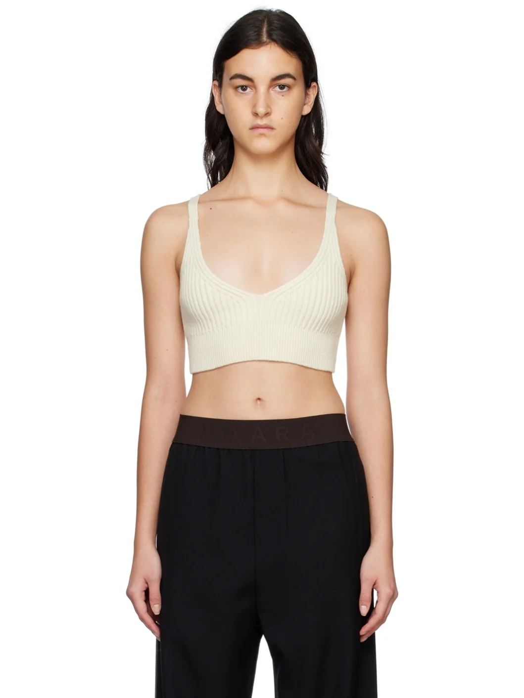 Off-White V-Neck Tank Top - 1