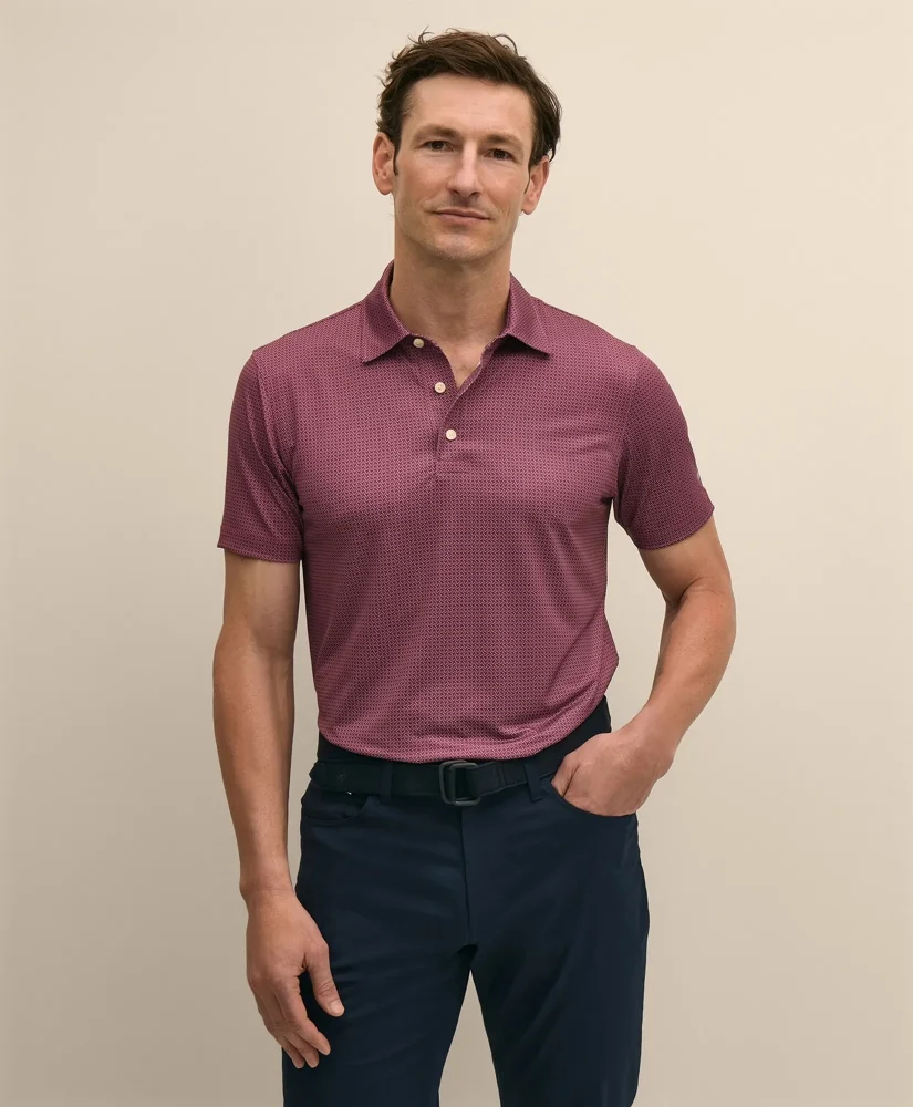 Performance Series Stretch Medallion Print Polo - 1
