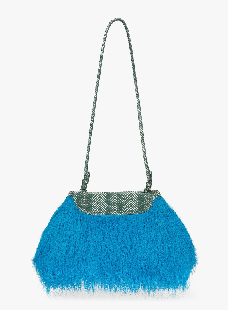 RUFFLED CROSSBODY CLUTCH BAG 4
