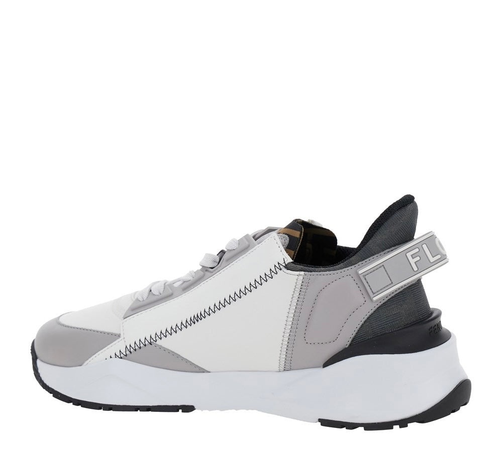 Fendi Flow leather low-top sneakers - 3