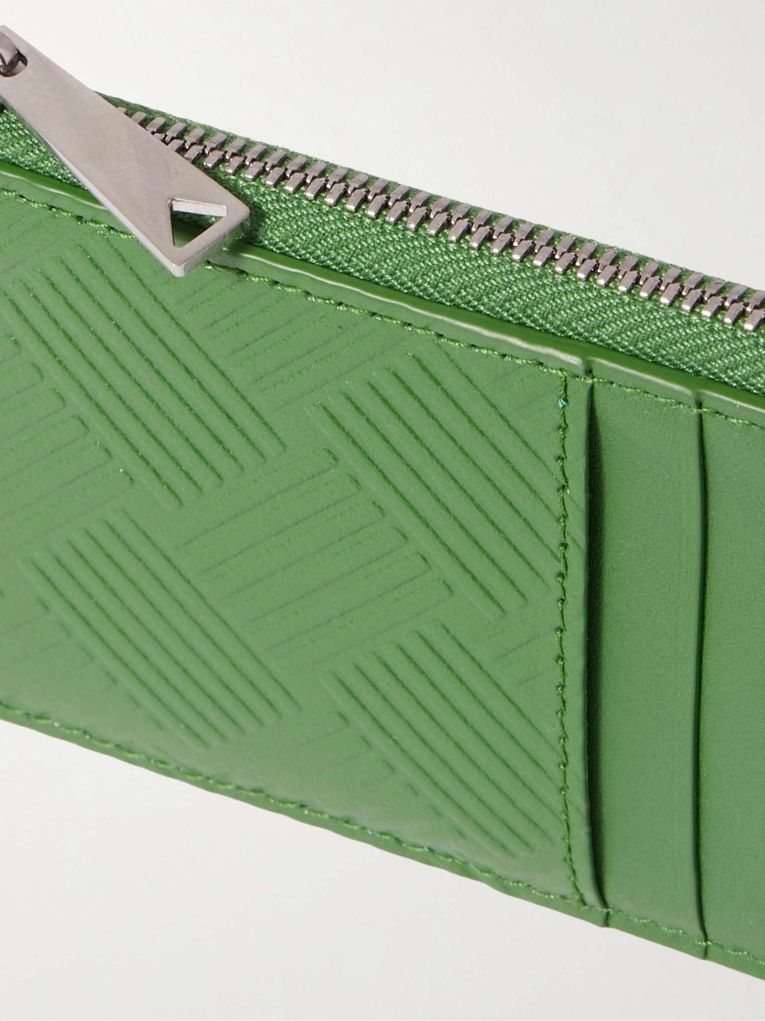 Intrecciato-Debossed Zipped Cardholder - 4