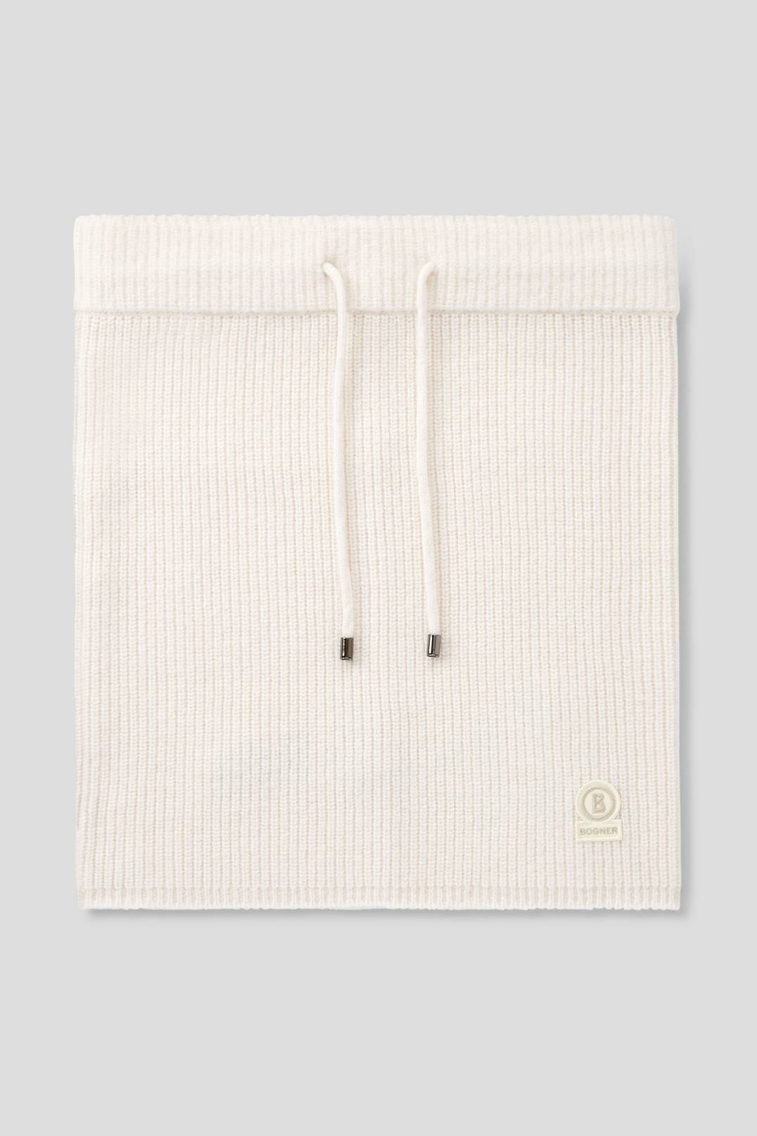 LYRA NEW WOOL LOOP SCARF IN OFF-WHITE - 1