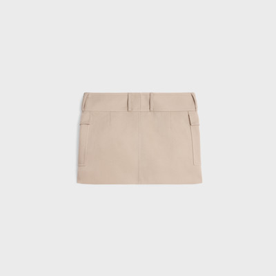 CELINE military trapeze skirt in diagonal wool outlook