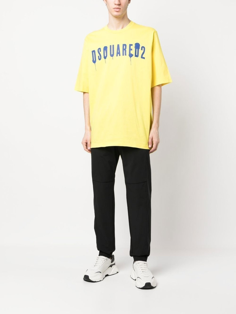 DSQUARED2 logo-print crew-neck T-shirt outlook