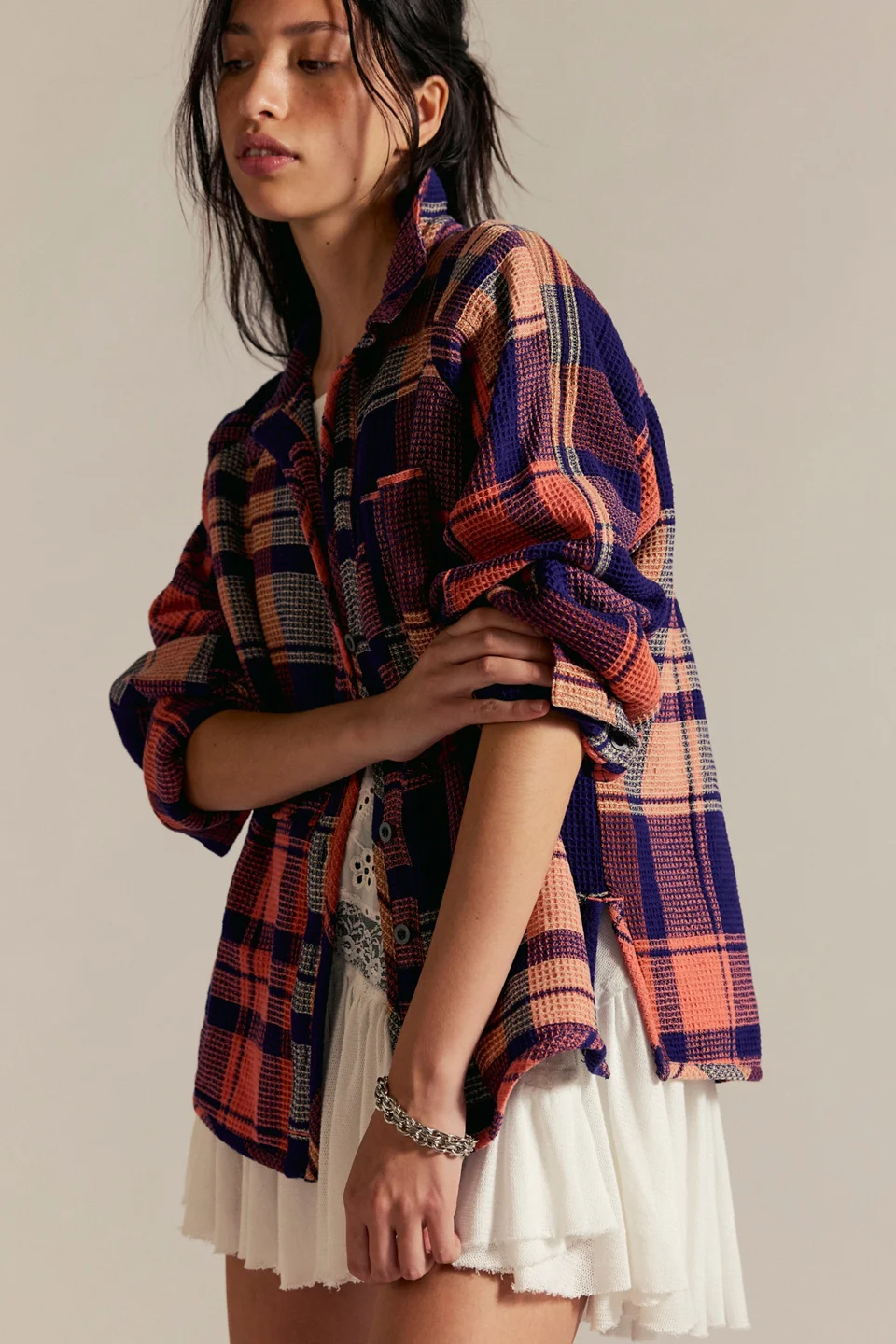 We The Free Cozy In Plaid Shirt - 1