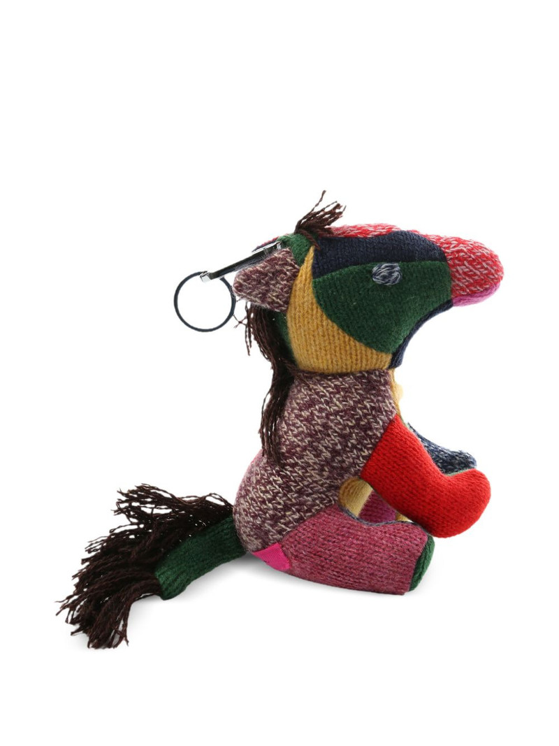 The Elder Statesman patchwork horse keyring outlook