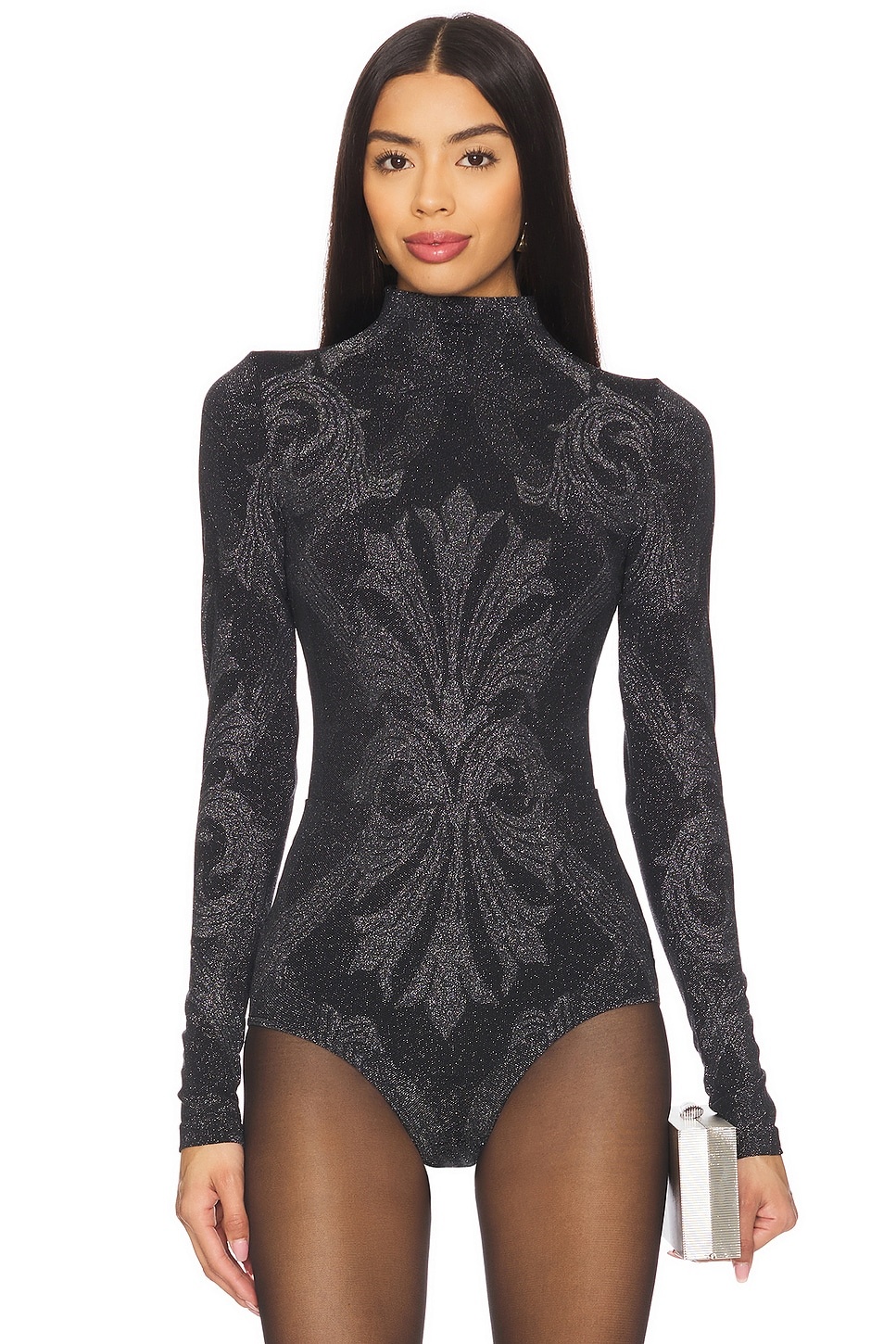 X Etro Metallic Jacquard Bodysuit - 1