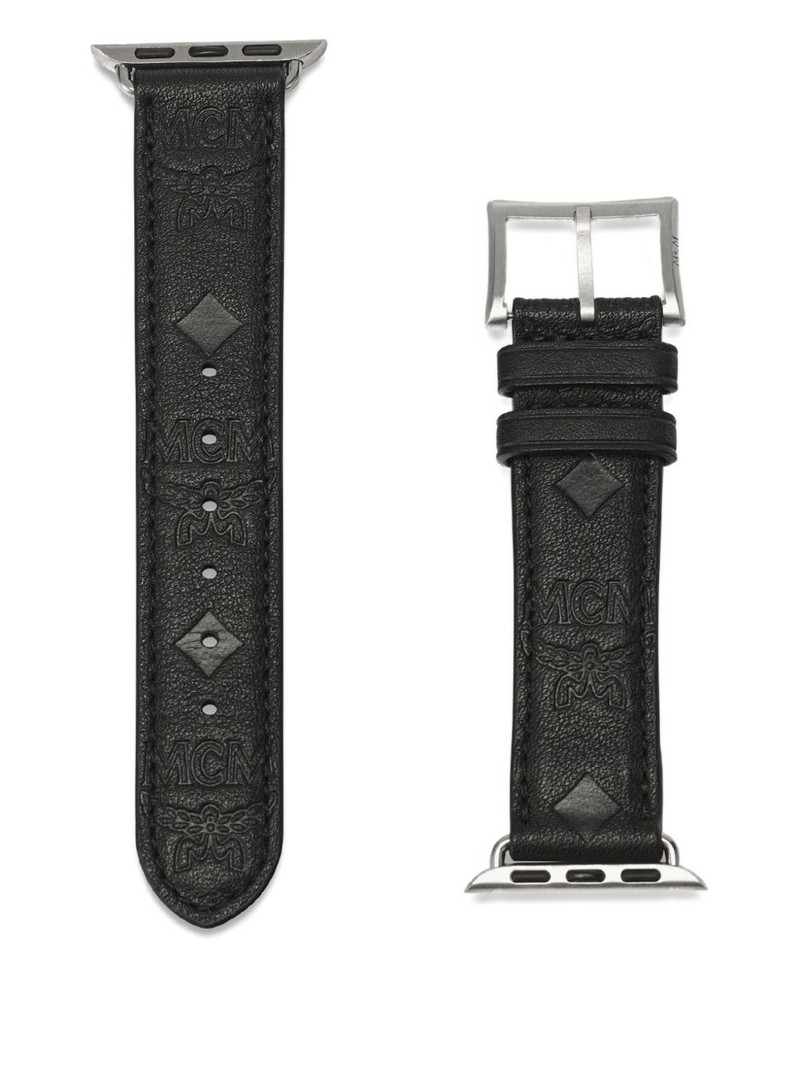 embossed-monogram leather Apple Watch band 1