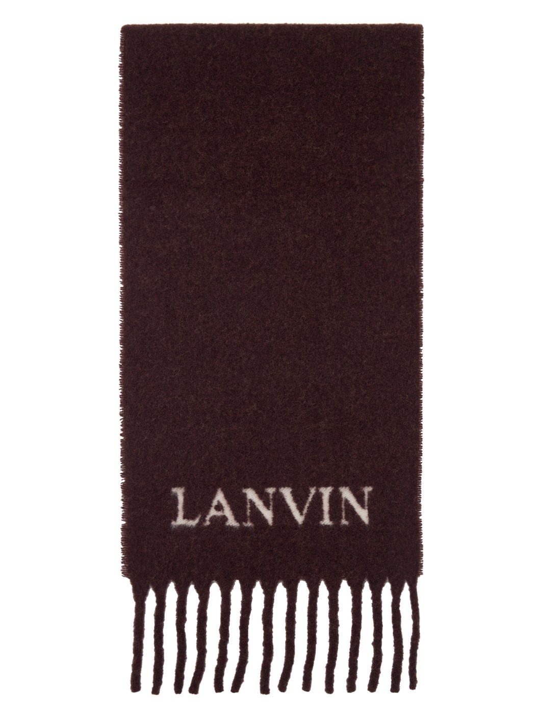 Brown Fringed Scarf - 1