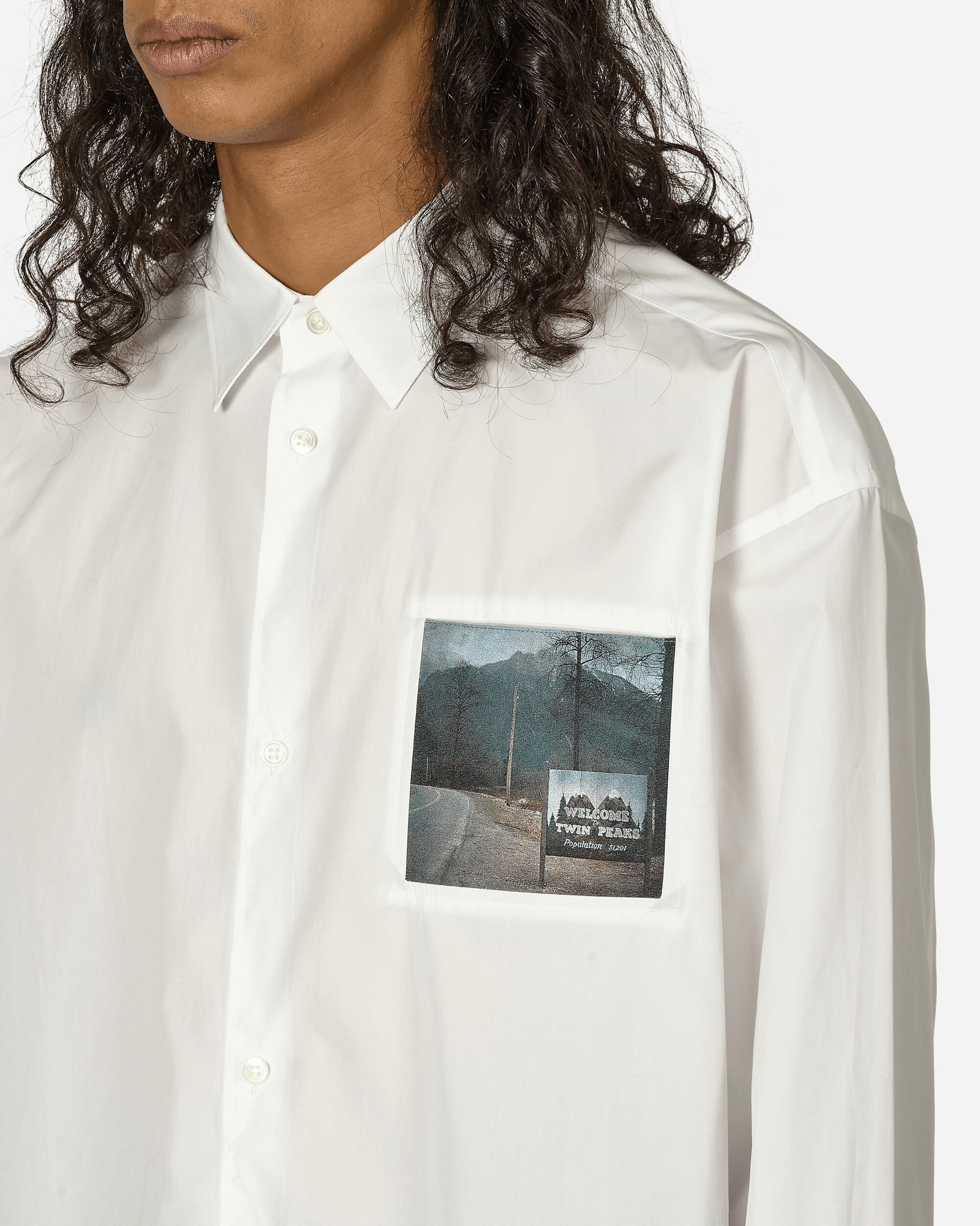 Twin Peaks Typewriter Shirt White - 5