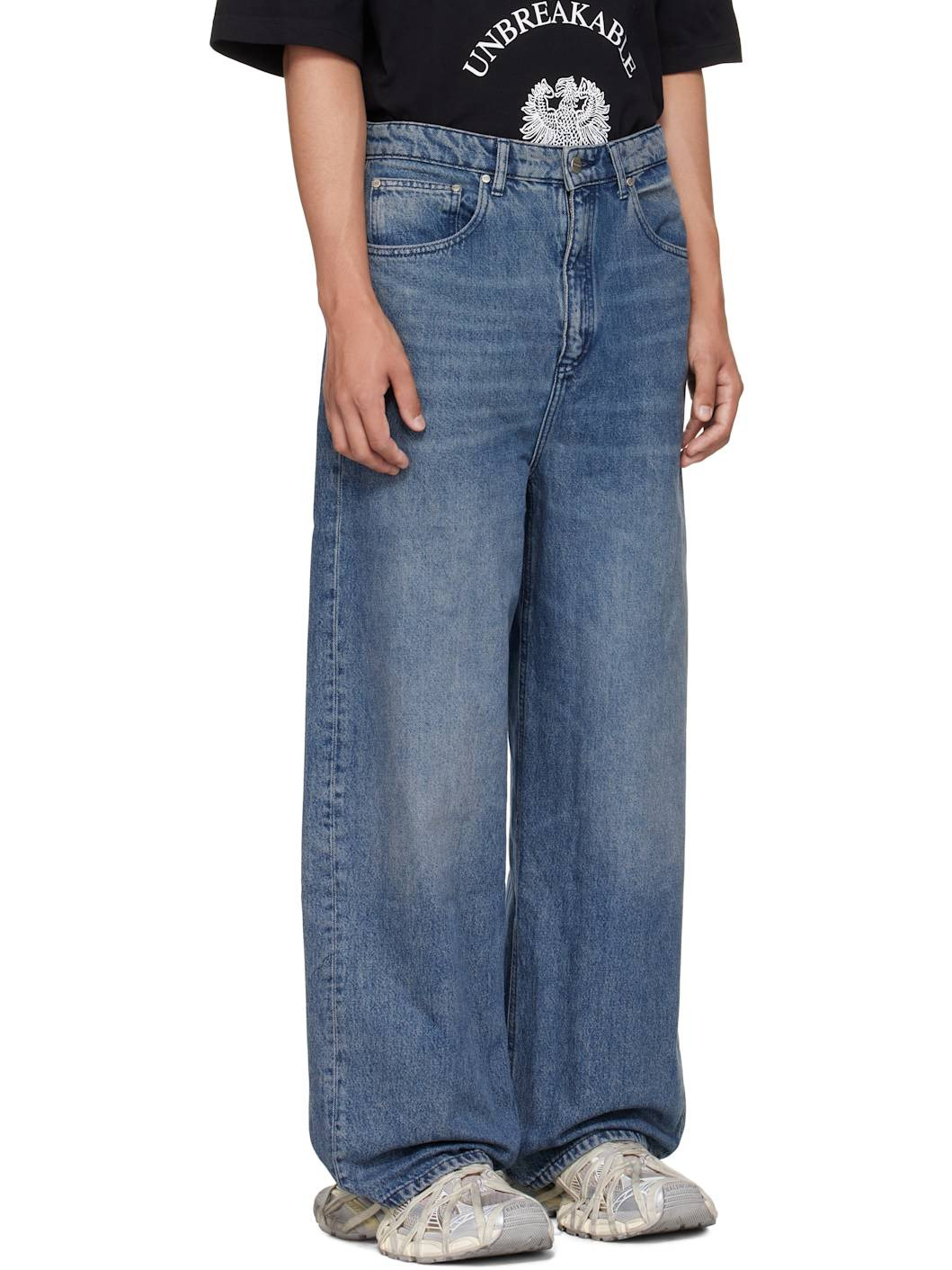 Blue Baggy Jeans - 2