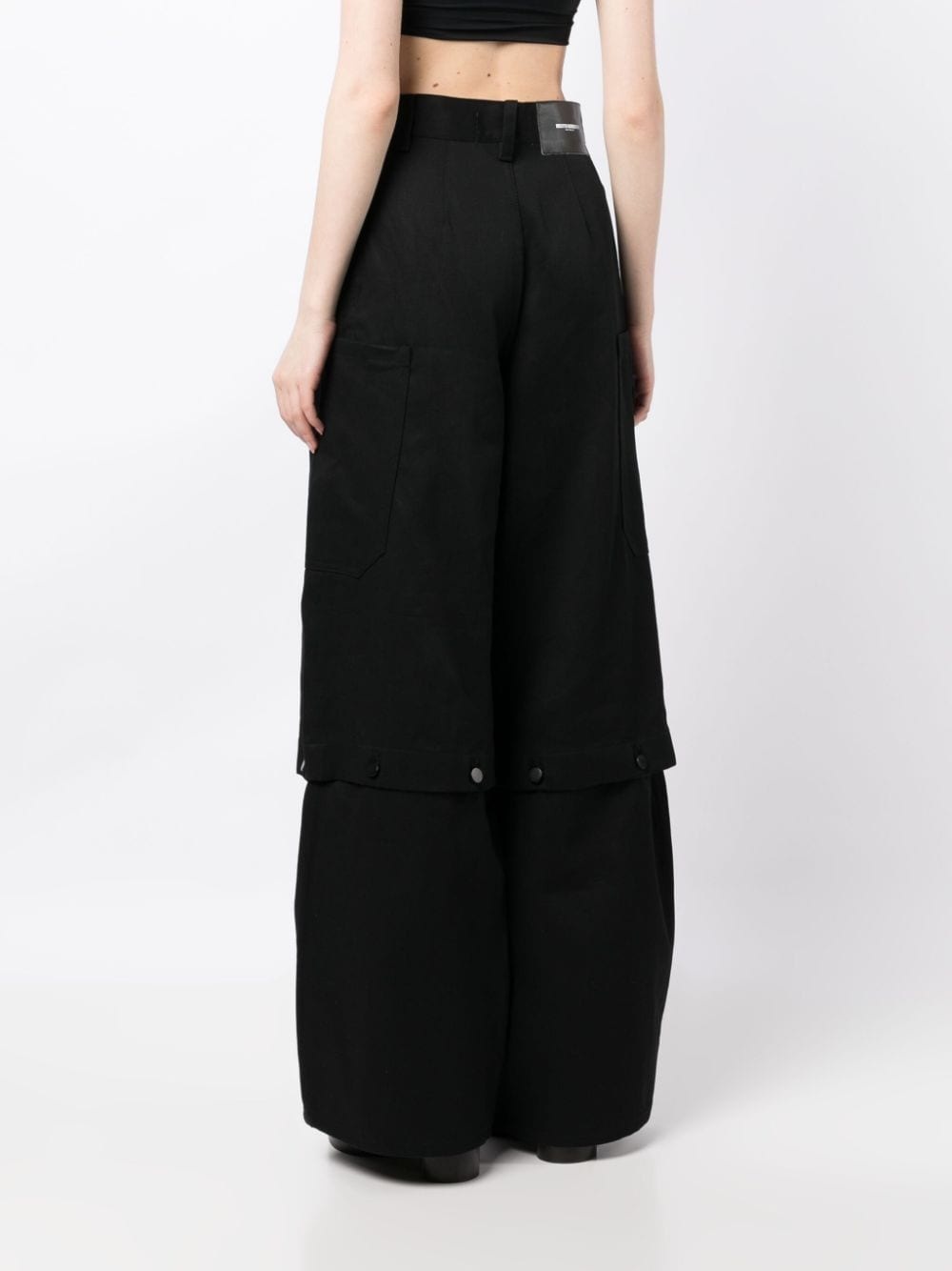 detachable-legs cotton jeans - 4