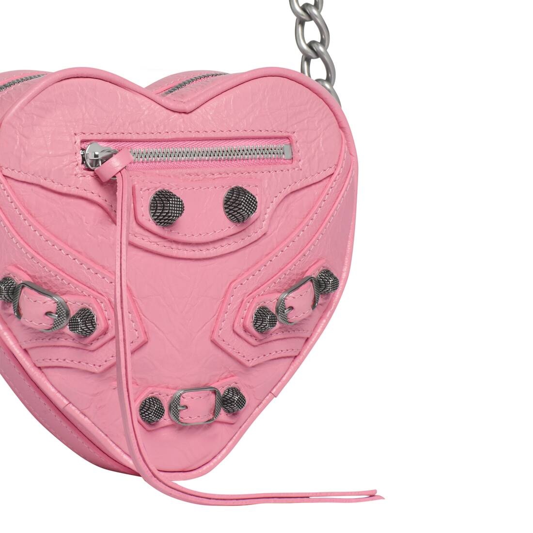 Women's Le Cagole Heart Mini Bag  in Pink - 6