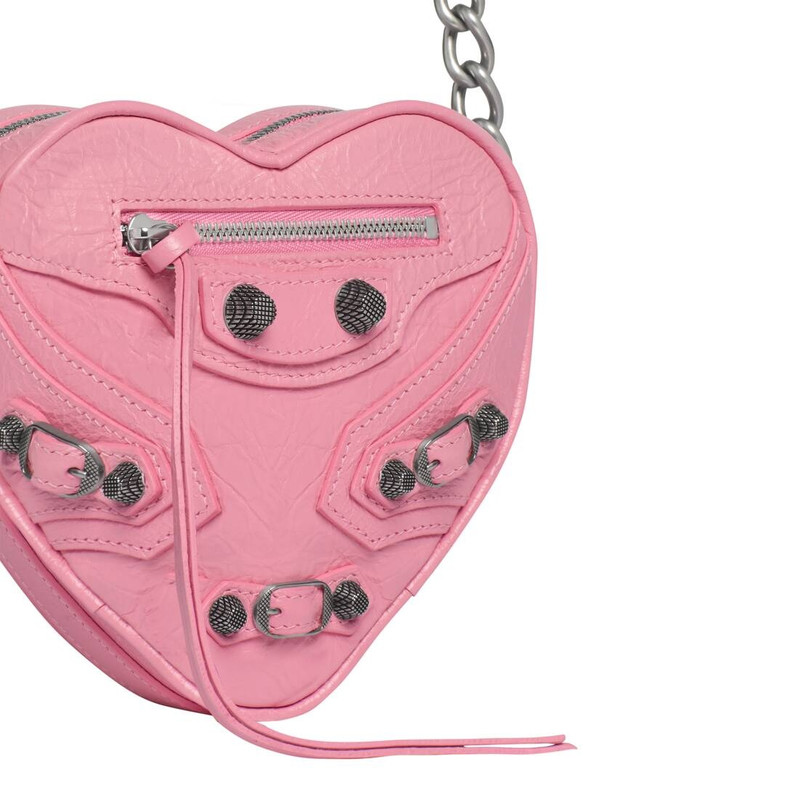 Women's Le Cagole Heart Mini Bag  in Pink 6