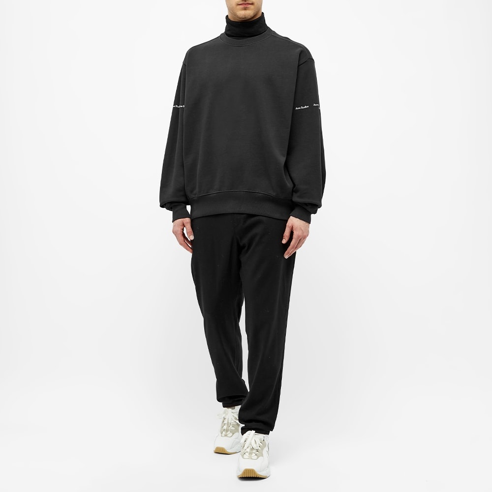 Acne Studios Flynn Logo Line Crew Sweat - 6