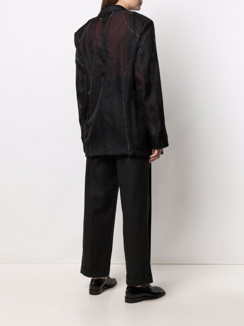 sheer-panel 싱글 브레이드 재킷 4