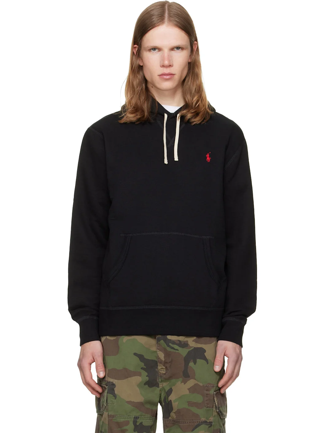 Black 'The RL Fleece' Hoodie - 1